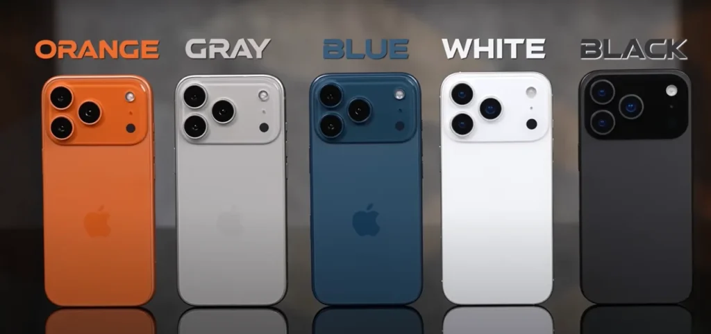 i Phone 17 Pro & 17 Pro Max color